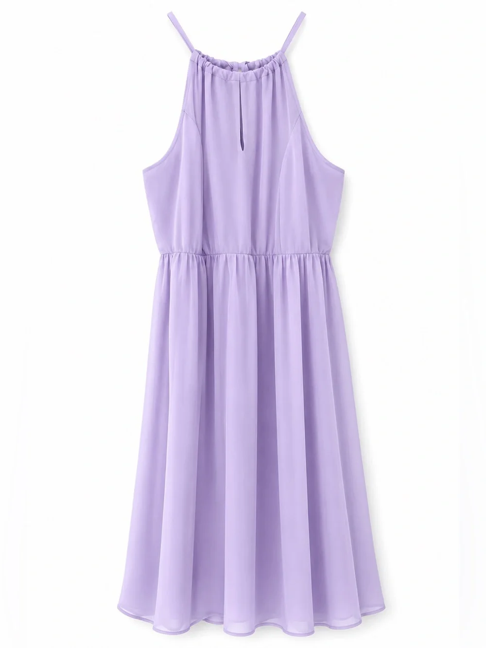 Torrid Lavender High Neck Keyhole Dress - Picture 3 of 12